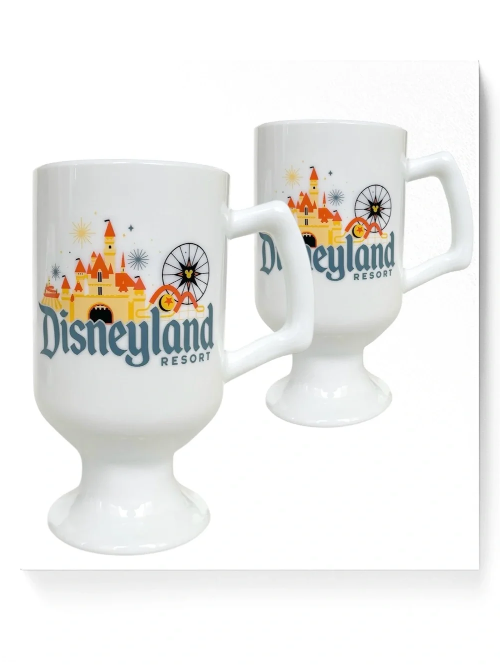 DISNEY Set of 2 Latte Mug Authentic Disneyland Resort 2023 Collectible Stoneware